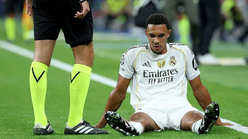The English defender sustains untimely injury in Real Madrid European tie